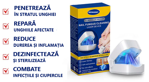 Dispozitiv Cu Laser Pentru Îndepărtarea Ciupercii și Afecțiunilor Unghiilor