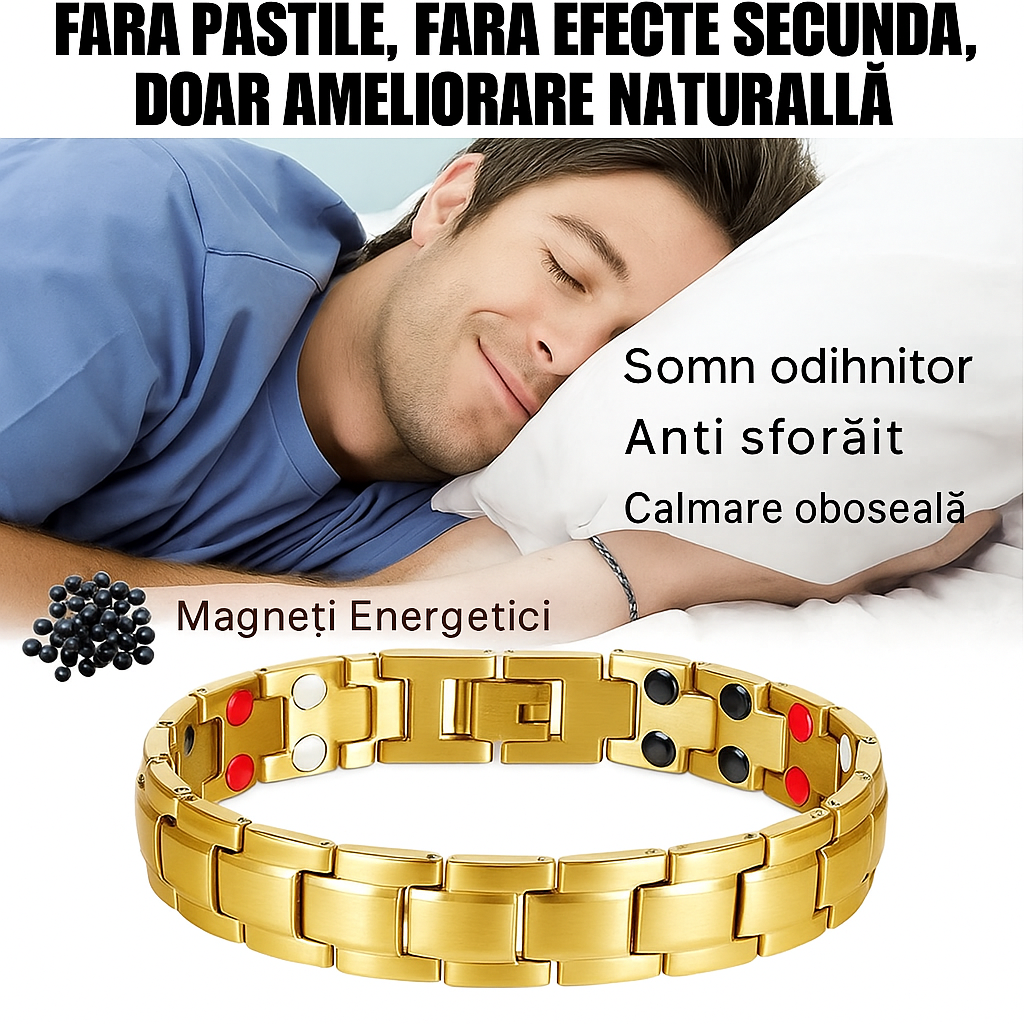 BRĂȚARĂ CU MAGNEȚI BIOACTIVI