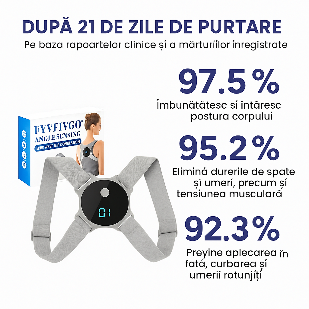 Dispozitiv de corectare a posturii cu senzor de unghi