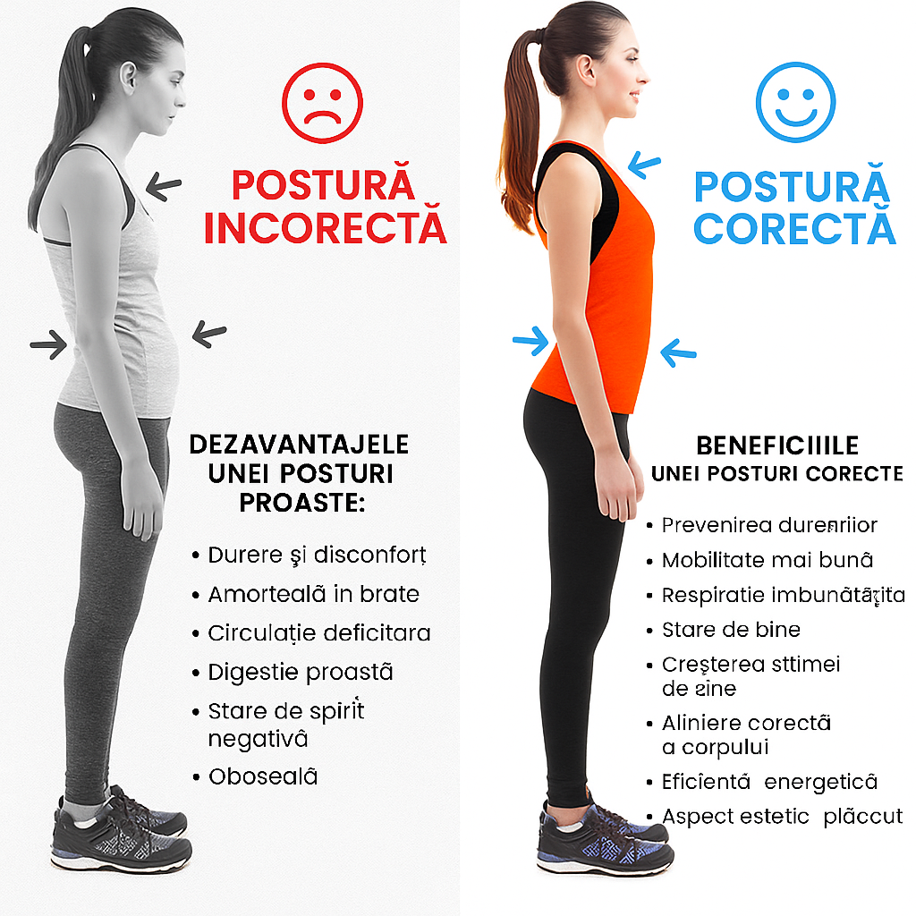 Dispozitiv de corectare a posturii cu senzor de unghi