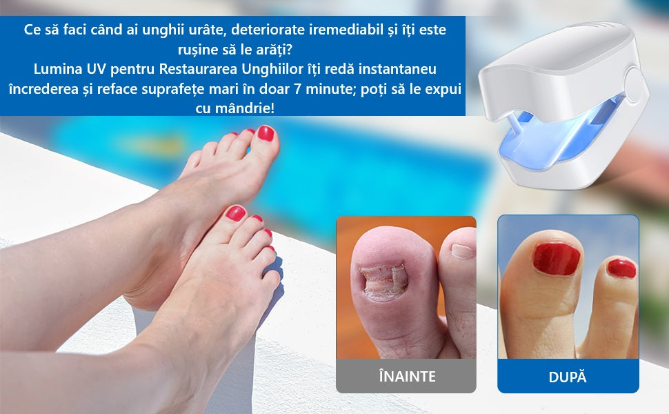 Dispozitiv Cu Laser Pentru Îndepărtarea Ciupercii și Afecțiunilor Unghiilor