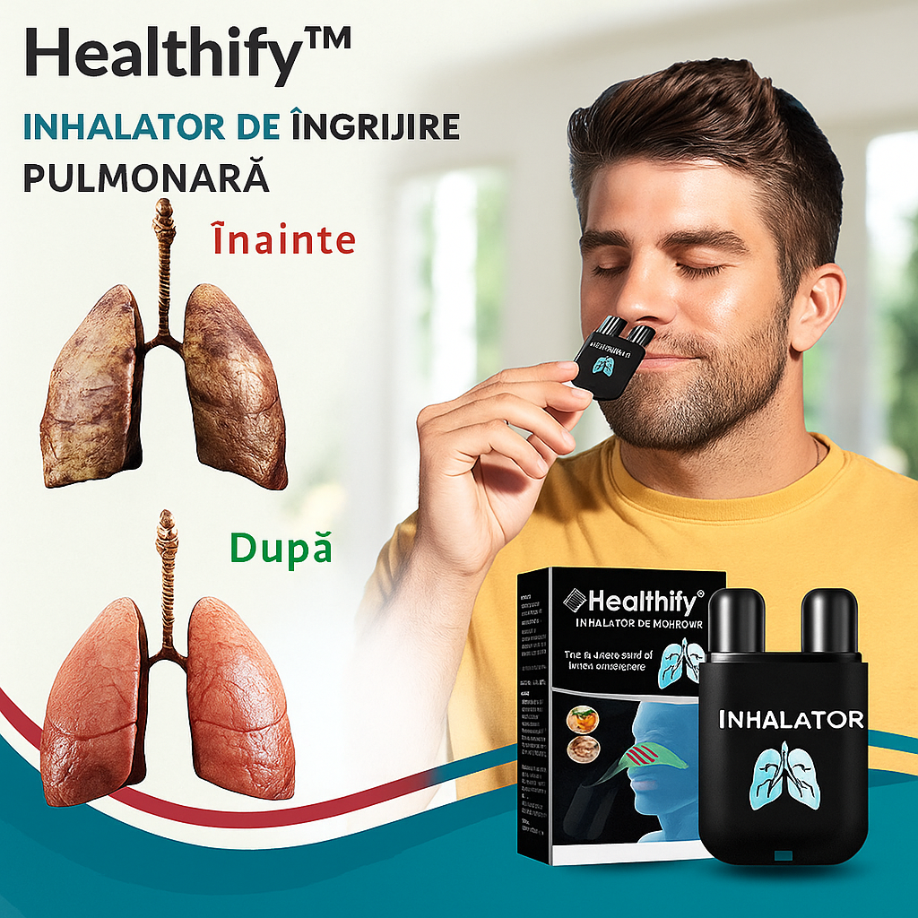 Inhalator nazal vegan pentru curățarea ficatului, detoxifiere și reparare nazală din plante