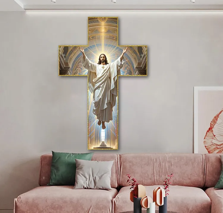 ✝️ Crucea Binecuvântată – Lumină și credință în casa ta