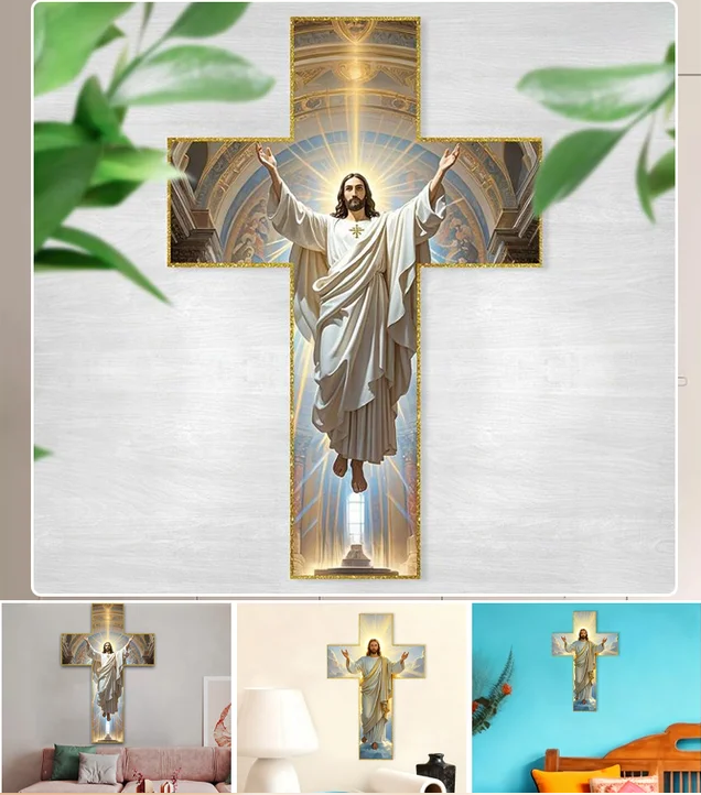 ✝️ Crucea Binecuvântată – Lumină și credință în casa ta