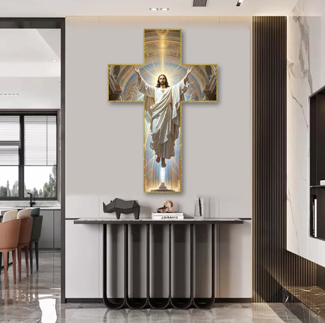 ✝️ Crucea Binecuvântată – Lumină și credință în casa ta