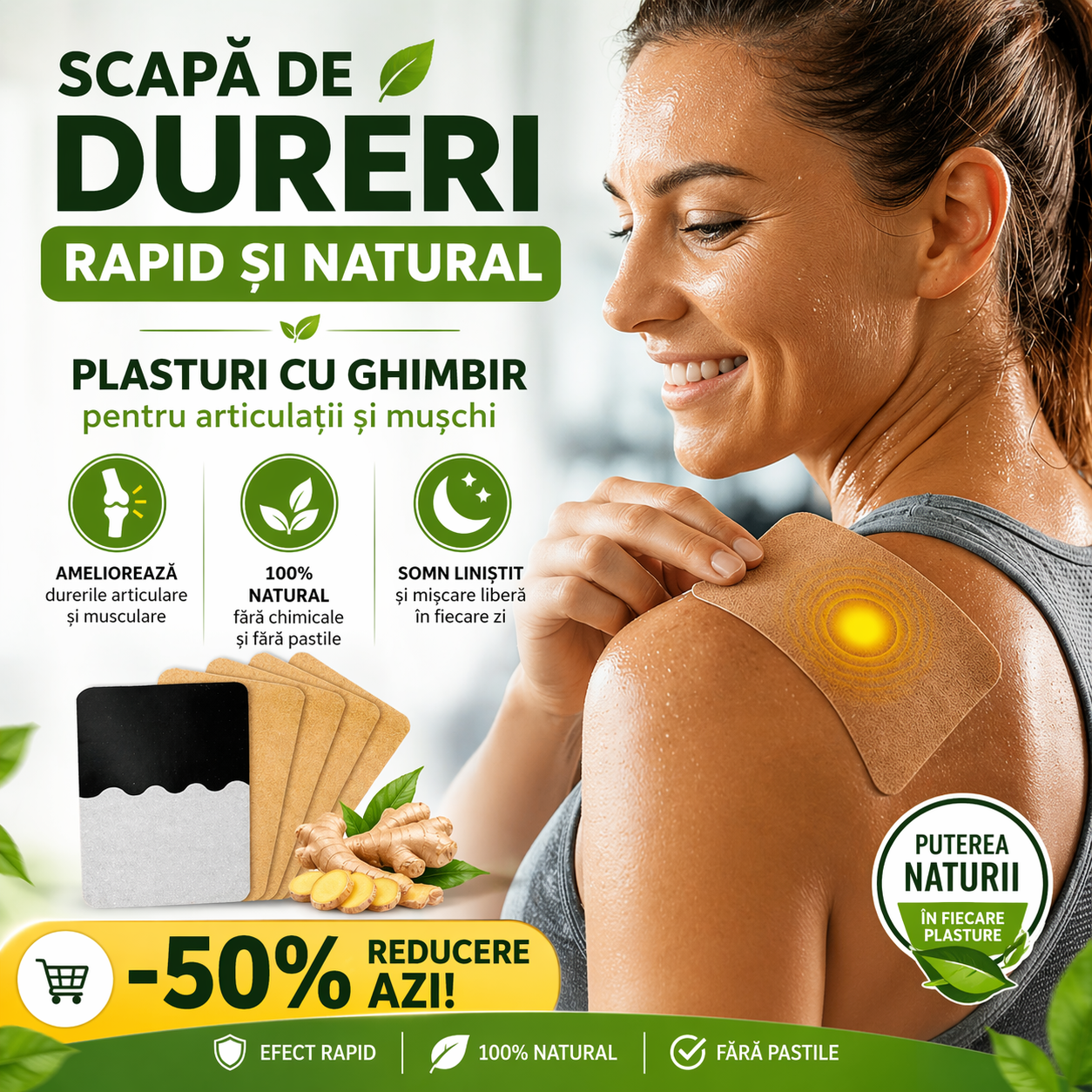 Plasturele care Acționează Acolo Unde Doare - ArtroCalm™ - 10 BUC