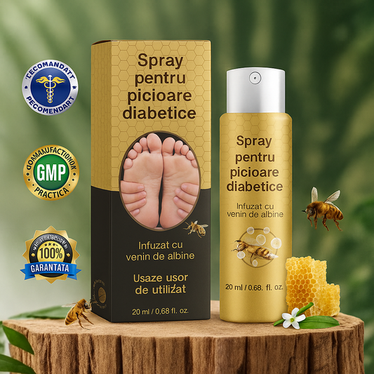 Spray reparator pentru picioarele diabetice – Îngrijire sigură și eficientă