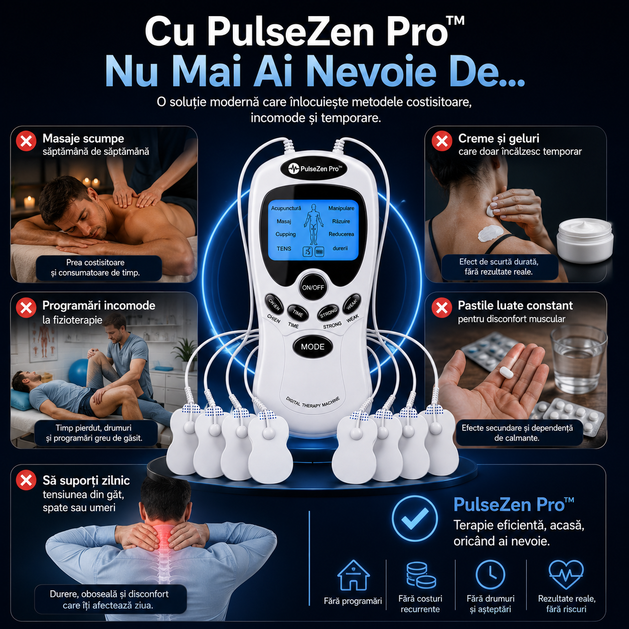 Aparatul cu Impulsuri EMS - PulseZen Pro™