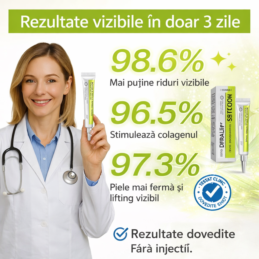 Cremă Anti-Rid cu Efect de Fermitate – DermaLift™