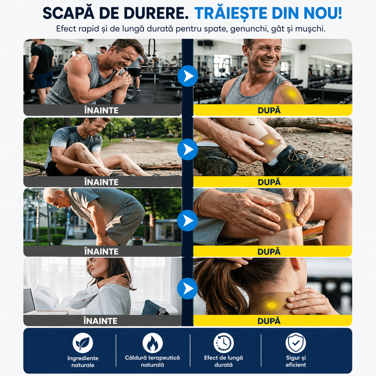 Plasturele care Acționează Acolo Unde Doare - ArtroCalm™ - 10 BUC