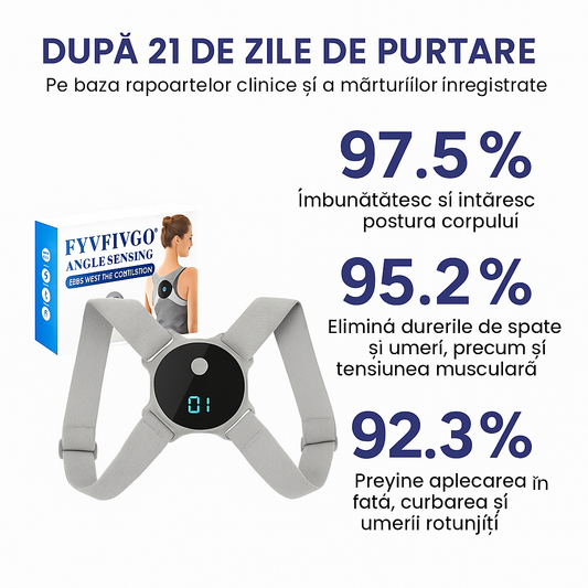 Dispozitiv de corectare a posturii cu senzor de unghi