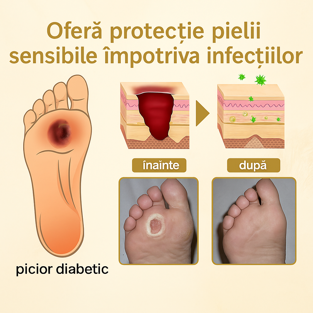 Spray reparator pentru picioarele diabetice – Îngrijire sigură și eficientă